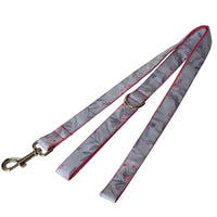HKM-2462397 Stylish Ink Painting Print Dog Collar and Leash Set with Bow