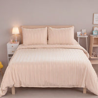 HKM-246291 Microfiber Polyester 3-Piece Quilt Cover Set with Pillowcases