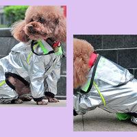 HKM-2463165 Waterproof Full-Cover Pet Raincoat with Hoodie for Small to Large Dogs