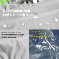 HKM-2463165 Waterproof Full-Cover Pet Raincoat with Hoodie for Small to Large Dogs