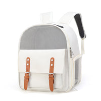 HKM-2464829 Portable Outdoor Pet Backpack with Breathable Design - 45L Capacity in Blue, Beige, Green