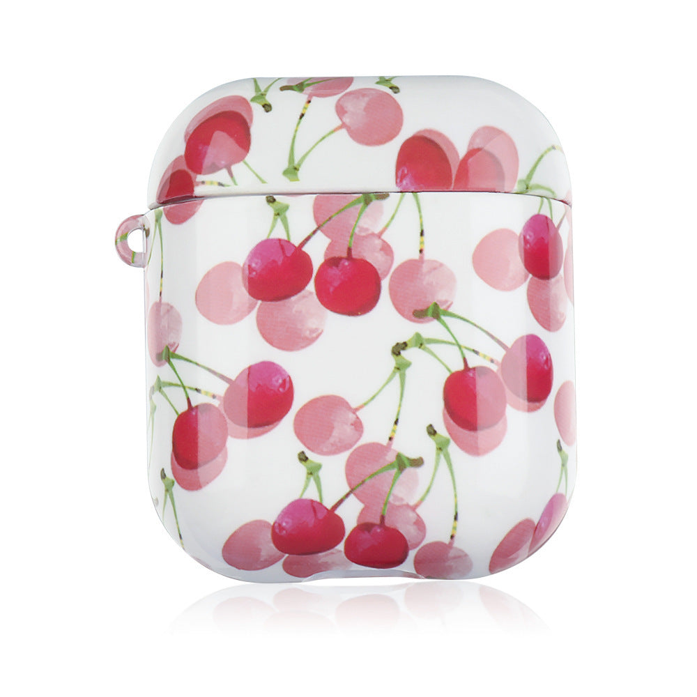 HKM-246483 Cartoon Anime PC Earphone Cover for AirPods - All-Inclusive Water Sticker Design