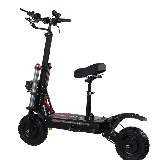 HKM-246483 Dual Motor Electric Scooter with 80-85KM/H Max Speed and 90-100KM Range, 11” Off-Road Tires, Waterproof IPX5