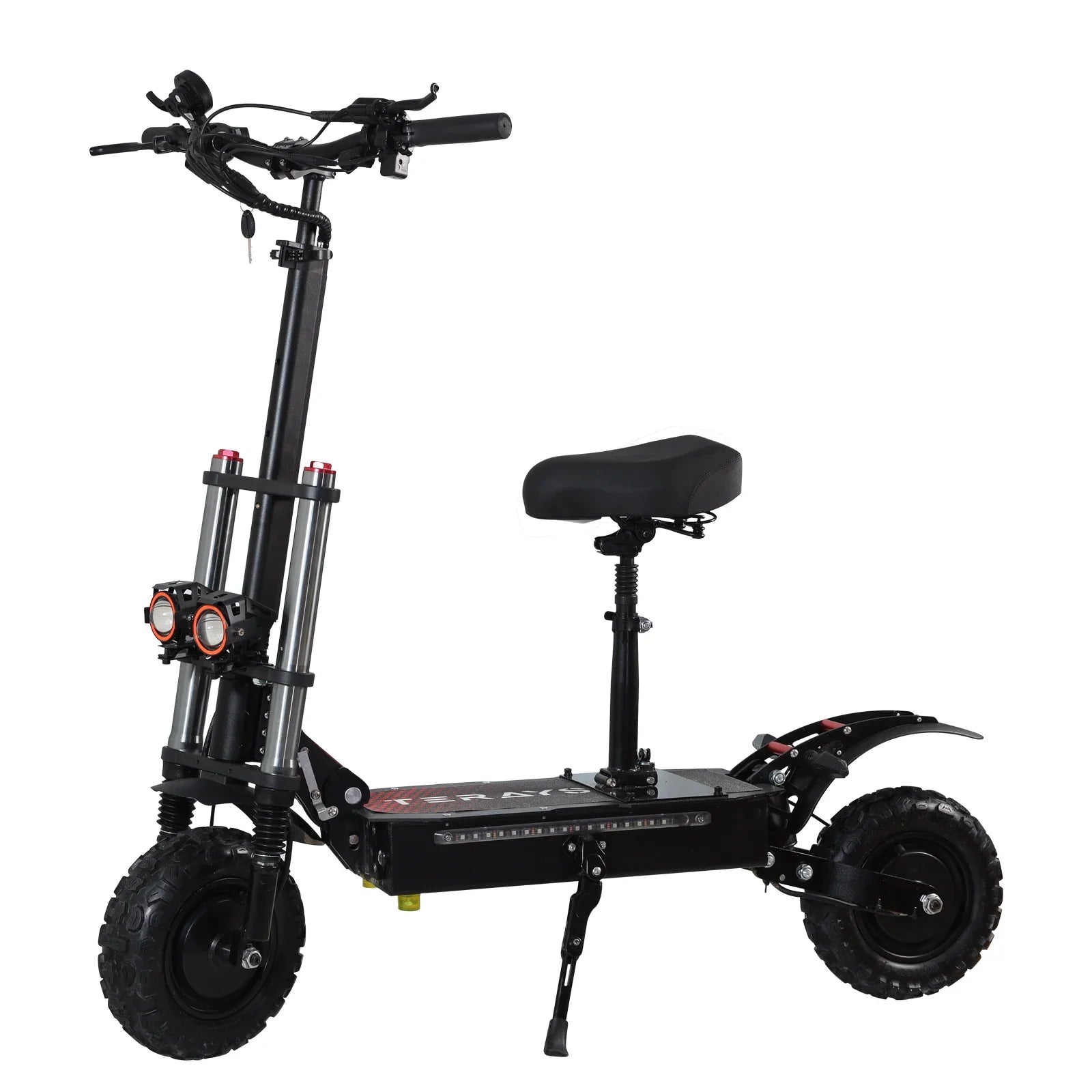 HKM-246483 Dual Motor Electric Scooter with 80-85KM/H Max Speed and 90-100KM Range, 11” Off-Road Tires, Waterproof IPX5