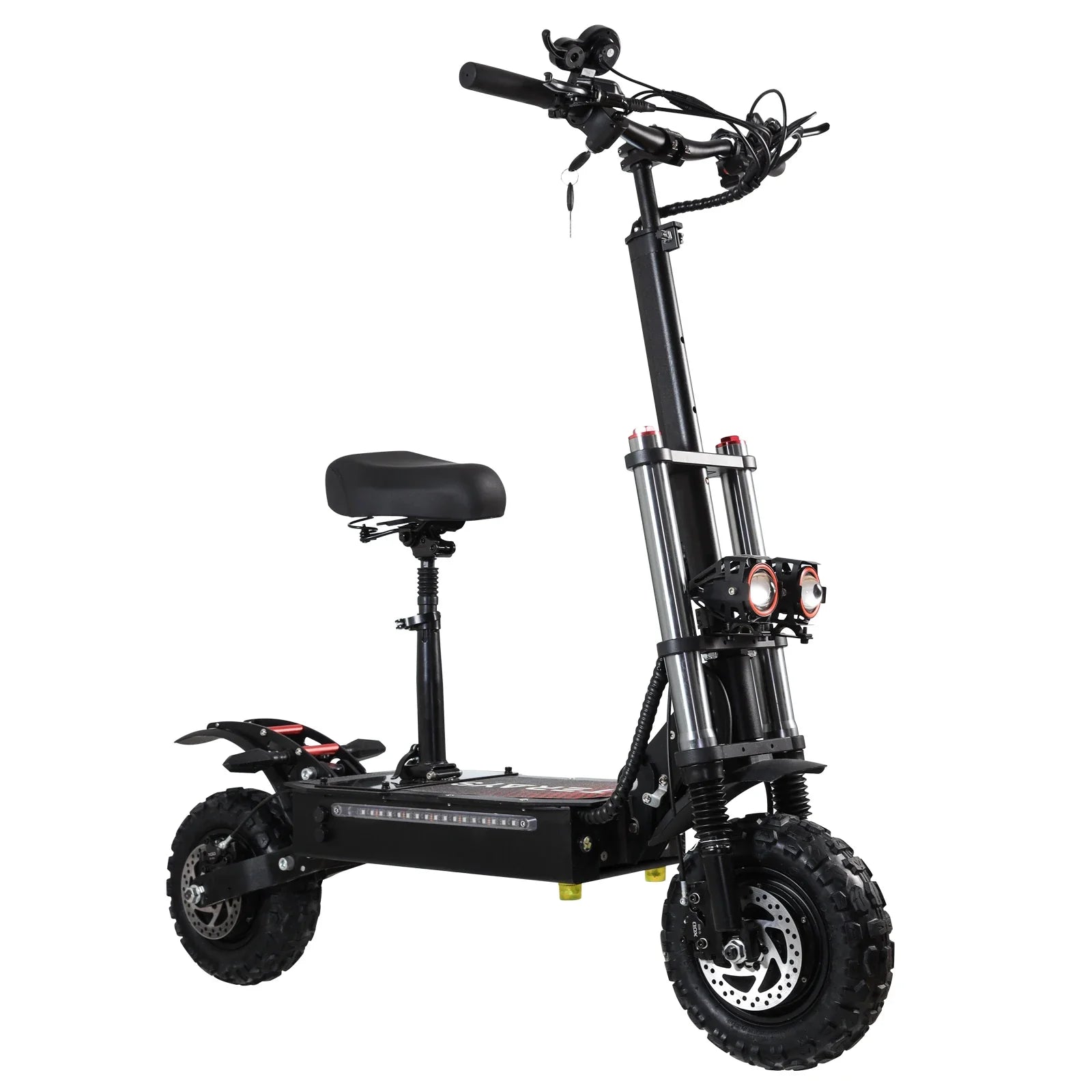 HKM-246483 Dual Motor Electric Scooter with 80-85KM/H Max Speed and 90-100KM Range, 11” Off-Road Tires, Waterproof IPX5