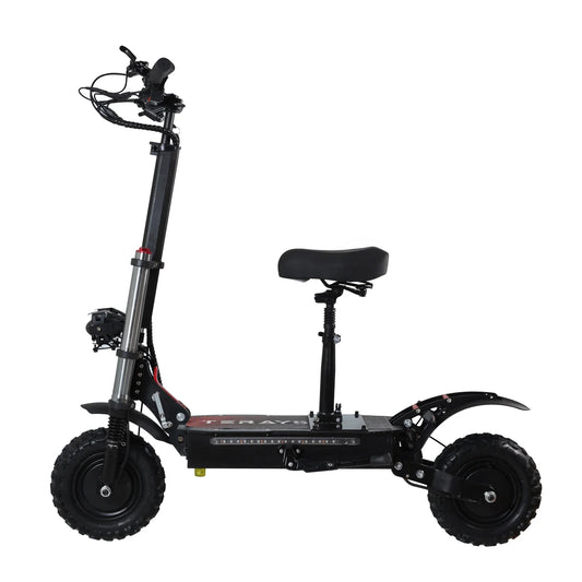 HKM-246483 Dual Motor Electric Scooter with 80-85KM/H Max Speed and 90-100KM Range, 11” Off-Road Tires, Waterproof IPX5