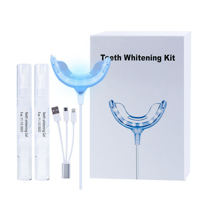 HKM-246547 Teeth Whitening Light Kit with Gel and Shade Guide for Effective Oral Care
