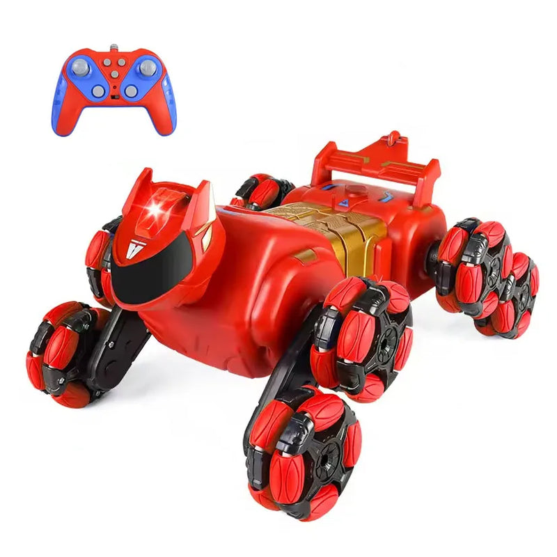 HKM-246547 Transformable Eight-Wheel RC Stunt Car with Hill-Climbing Drive and Lights