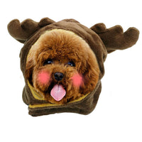 HKM-2465981 Cute Cat Headgear with Ear Holes – Warm Soft Decorative Hat for Kittens and Adult Cats