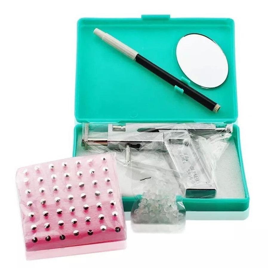 HKM-246611 Professional Ear Piercing Tool Set with Ear Studs and Accessories