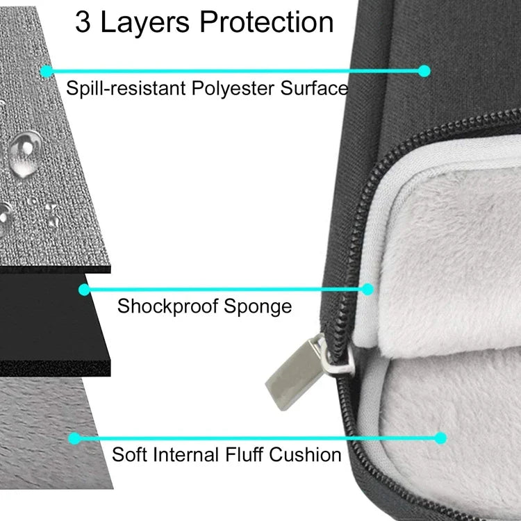 HKM-246675 Neoprene Laptop Sleeve for 13 14 15 17 Inch Computers and Notebooks