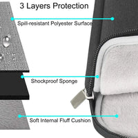 HKM-246675 Neoprene Laptop Sleeve for 13 14 15 17 Inch Computers and Notebooks