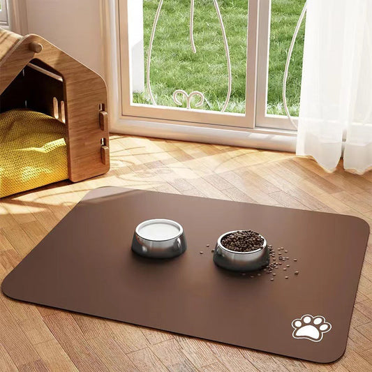 HKM-246675 Pet Diatom Ooze Floor Mat Dogs And Cats Eating Mat Spill-proof Waterproof Quick-drying Placemat
