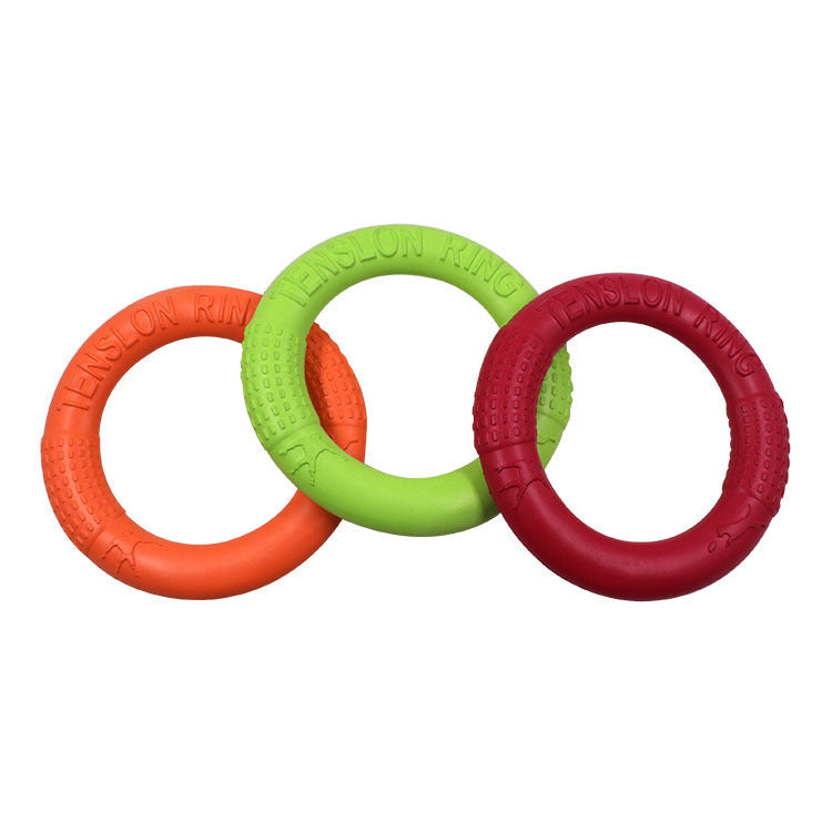 HKM-2467005 EVA Pet Pull Ring Training Toy – Bite-Resistant Design, Available in Small and Large Sizes