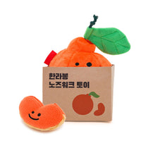 HKM-2468029 Orange Plush Dog Sounding Toy - Sniffing and Play for Dogs
