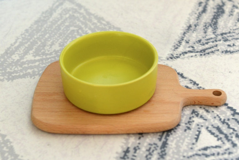 HKM-2468541 Ceramic Cat Food Bowl - Single Bowl Design in Various Colors and Sizes