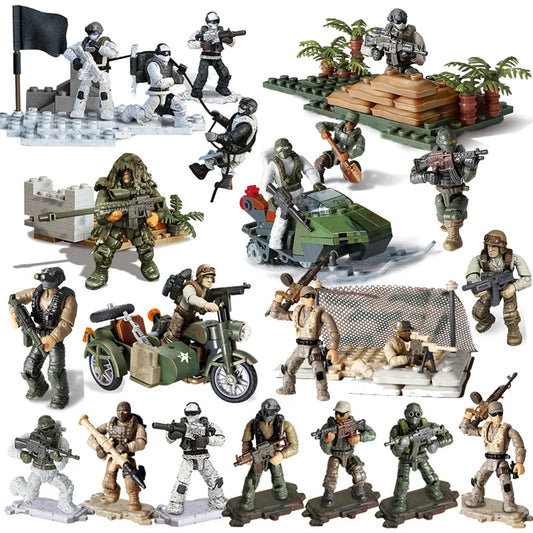 HKM-246867 Military Action Figures Building Block Toy Set for Kids – Special Forces Assembly Toys