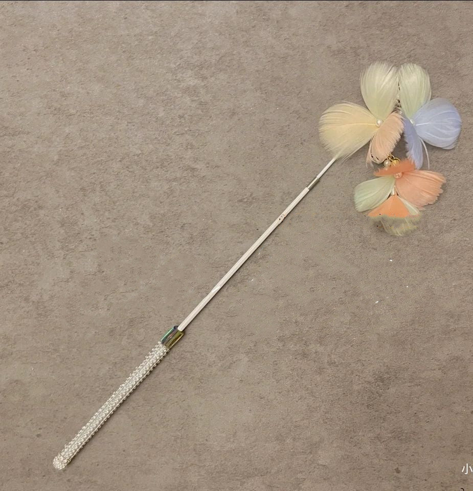 HKM-2469181 Plush Cat Teaser Stick for Engaging Playtime - Multiple Color Options Available