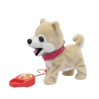 HKM-246931 Electric Mini Plush Walking Dog Toy with Music for Kids, Height 11CM-30CM, Ages 2-7