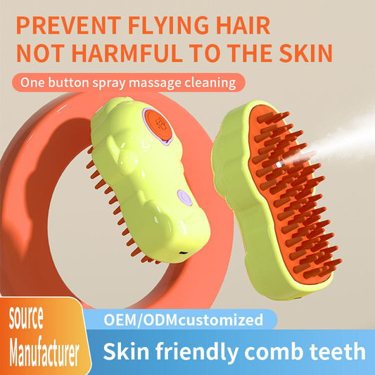 HKM-2469949 Pet Hair Removal Electric Spray Comb for Dogs and Cats - Anti-Flying Hair Grooming Tool