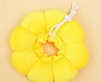 HKM-2470333 Cat Headgear Collar for Sterilization - Sunflower Rainbow Design, Adjustable Fit for Small to Medium Pets