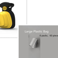 HKM-2470589 Foldable Silicone Poop Bag Dispenser with Travel Spoon for Outdoor Use