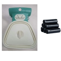 HKM-2470589 Foldable Silicone Poop Bag Dispenser with Travel Spoon for Outdoor Use