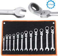 HKM-247315 CR-V Double Head Combination Wrench Set with Metric Torque Spanner and Ratchet Wrench