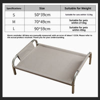 HKM-2474173 Lightweight Steel Frame Pet Camp Bed for Dogs and Cats - Available in Multiple Sizes