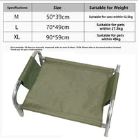 HKM-2474173 Lightweight Steel Frame Pet Camp Bed for Dogs and Cats - Available in Multiple Sizes