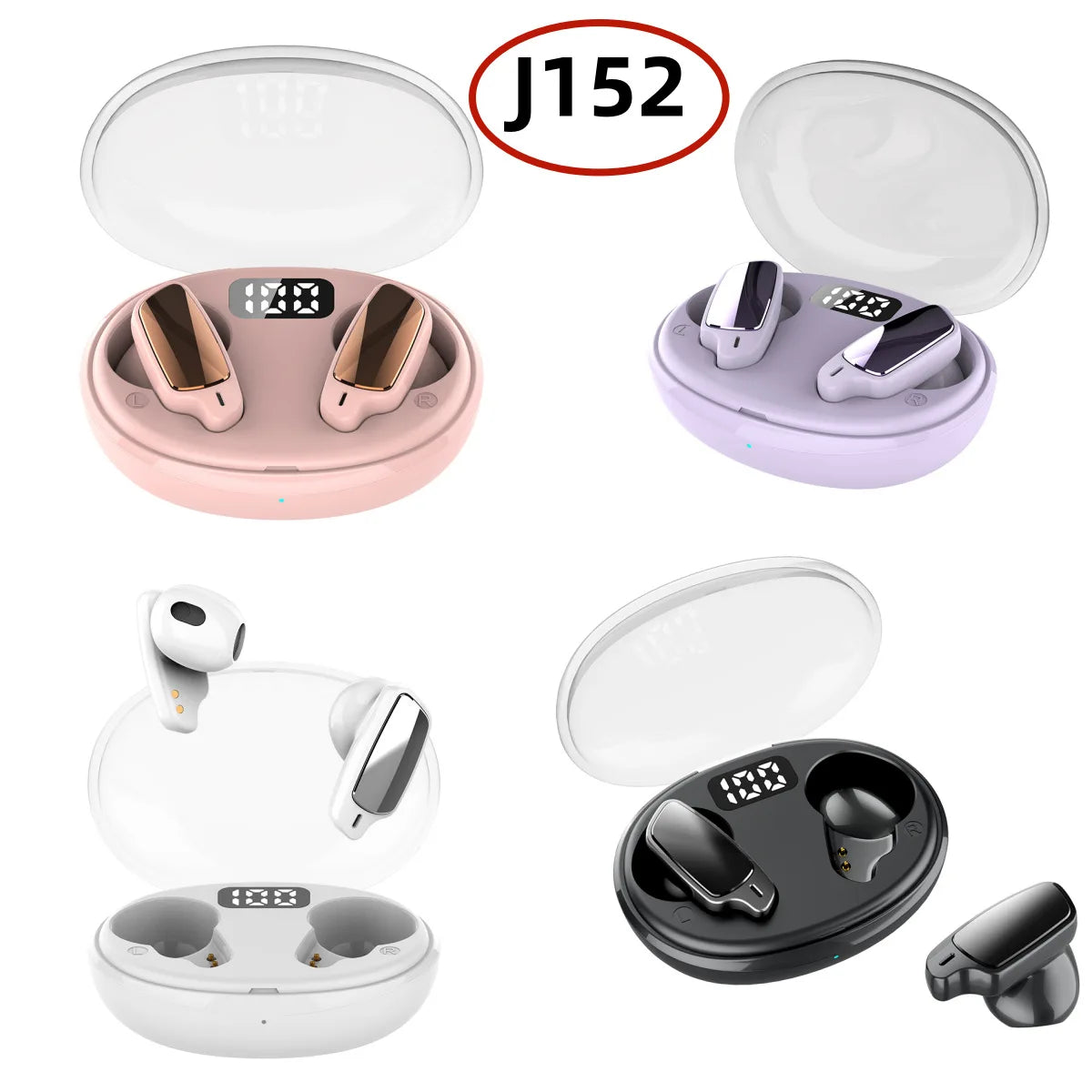 HKM-247443 In-Ear Wireless TWS Headset with Long Battery Life, LED Indicator, and JL Chipset