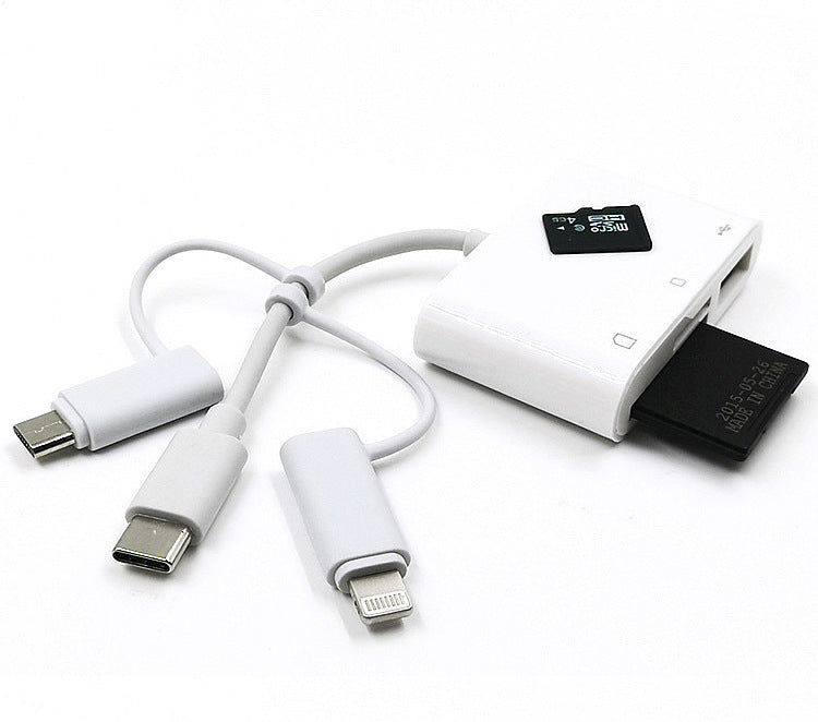 HKM-247507 3-in-1 USB 2.0 Card Reader for SD and T-Flash Cards