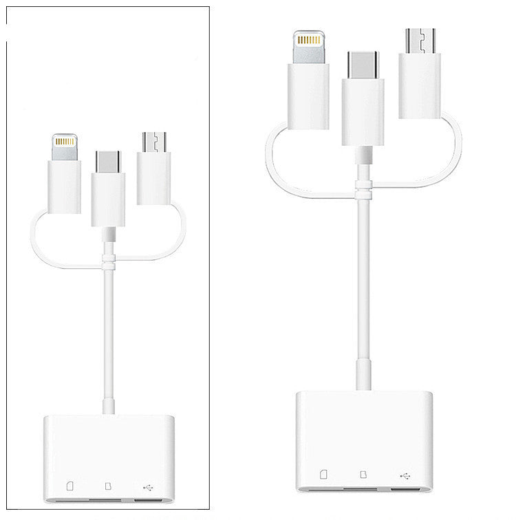 HKM-247507 3-in-1 USB 2.0 Card Reader for SD and T-Flash Cards