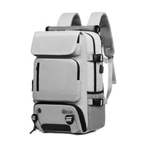 HKM-247507 Waterproof 17 Inch Backpack with Shoe Compartment and USB Port for School and Travel
