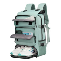 HKM-247507 Waterproof 17 Inch Backpack with Shoe Compartment and USB Port for School and Travel