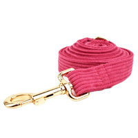 HKM-2475581 Velvet Fabric Dog Collar with Adjustable Sizes, Leash, Bow, Flower, Vest, and Poop Bag