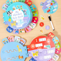 HKM-247571 Toddler Alphabet Quiet Book - Sensory Learning Toy for Autism and Early Education