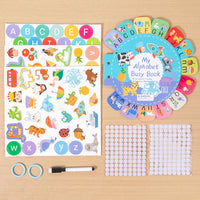 HKM-247571 Toddler Alphabet Quiet Book - Sensory Learning Toy for Autism and Early Education
