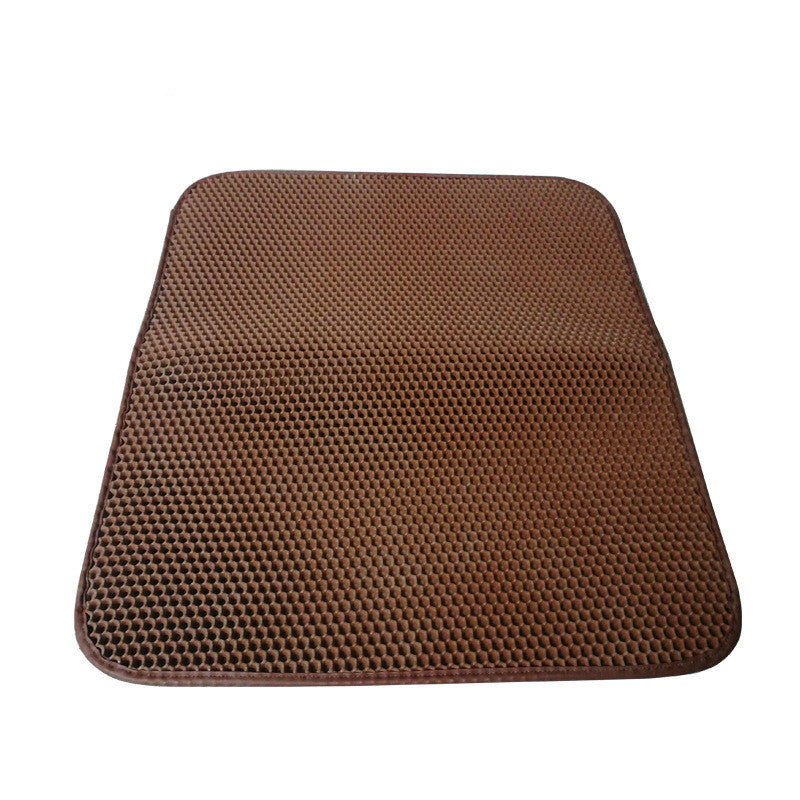 HKM-2475965 Double Layer EVA Splash-proof Cat Litter Filter Pad - 55x70cm, Ideal for Pet Beds and Cages
