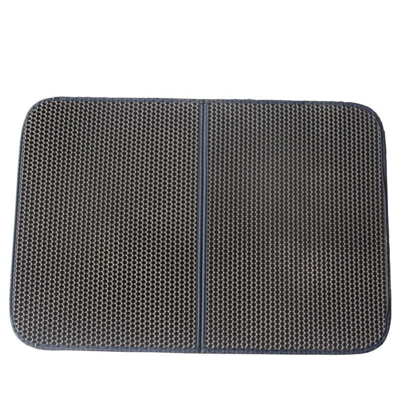 HKM-2475965 Double Layer EVA Splash-proof Cat Litter Filter Pad - 55x70cm, Ideal for Pet Beds and Cages
