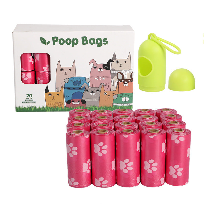 HKM-2476349 Eco-Friendly Dog Poop Bags - Continuous Roll, 23x33cm, 15 Bags per Roll, EPI & HDPE Material