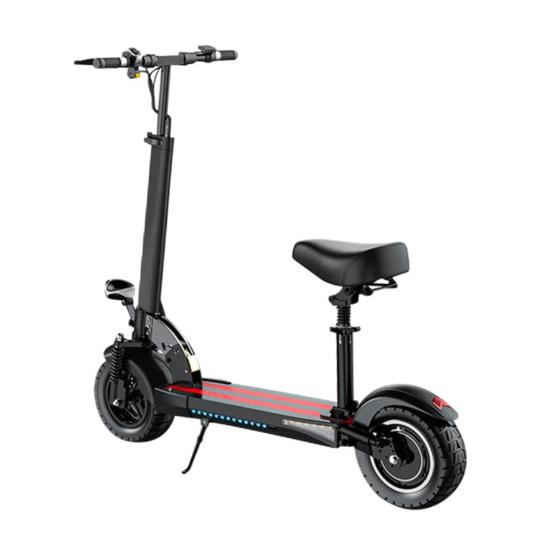 HKM-247635 800W Waterproof Folding Electric Scooter for Adults - 40-60km Range, Max Speed 50km/h, LED Lights, 150kg Capacity