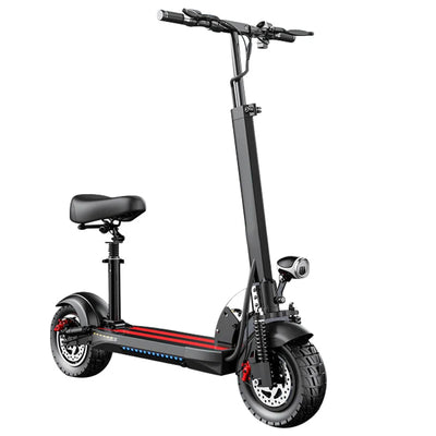 HKM-247635 800W Waterproof Folding Electric Scooter for Adults - 40-60km Range, Max Speed 50km/h, LED Lights, 150kg Capacity