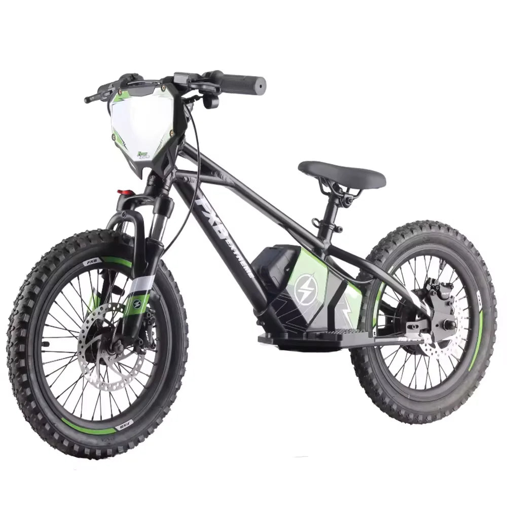 HKM-247699 Children's 12" & 16" Electric Balance Bike, 350W Motor, 36V Battery, Hydraulic Suspension, Disc Brakes, Ages 5-8