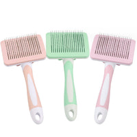 HKM-2477373 Self-Cleaning Slicker Brush for Dogs and Cats - Efficient Pet Hair Removal for All Coat Types