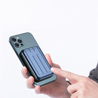 HKM-247827 Magnetic 15W Wireless Power Bank with 5000mAh Capacity - Available in Blue, Green, and Gray