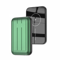 HKM-247827 Magnetic 15W Wireless Power Bank with 5000mAh Capacity - Available in Blue, Green, and Gray