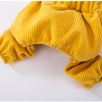 HKM-2478653 Cute Bear Corduroy Overalls for Small Dogs - Warm Autumn & Winter Puppy Apparel