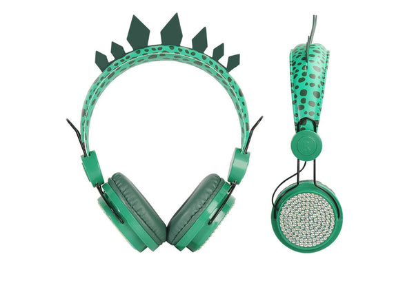 HKM-247955 Dinosaur-Themed Children’s Headset with Soft Earmuffs and Safe Materials
