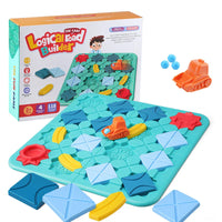 HKM-248019 Road Builder Puzzle Game for Kids – Educational Construction Car Maze Track with 118 Challenges, Ages 3 and Up